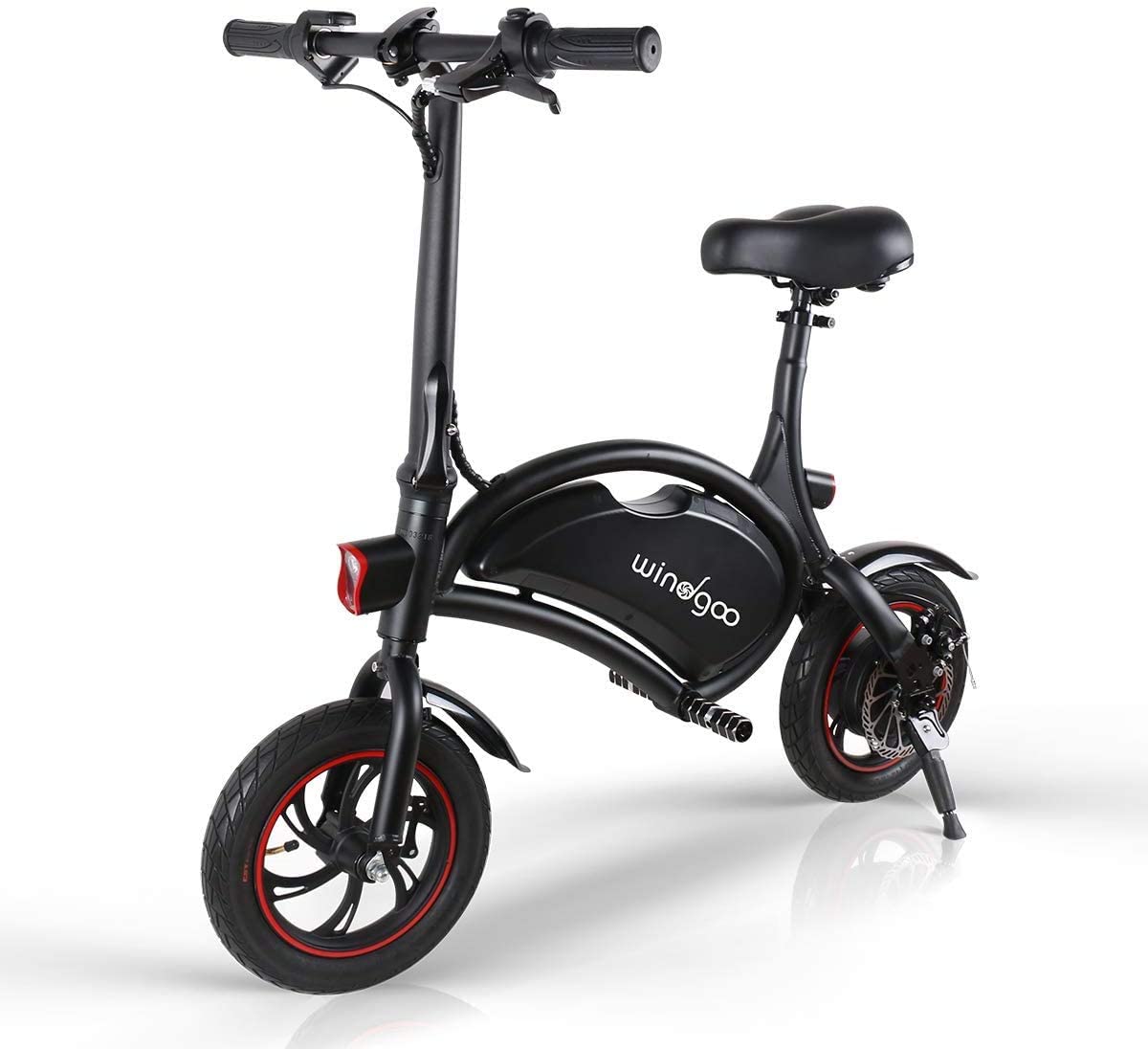 Windgoo Velo Électrique Pliable, Vitesse jusqu'à 25 km/h, 18km la Longue Portée, Puissant Moteur 250W, 12" Velo Electrique Adulte (Black) Windgoo Velo Electrique Pliable