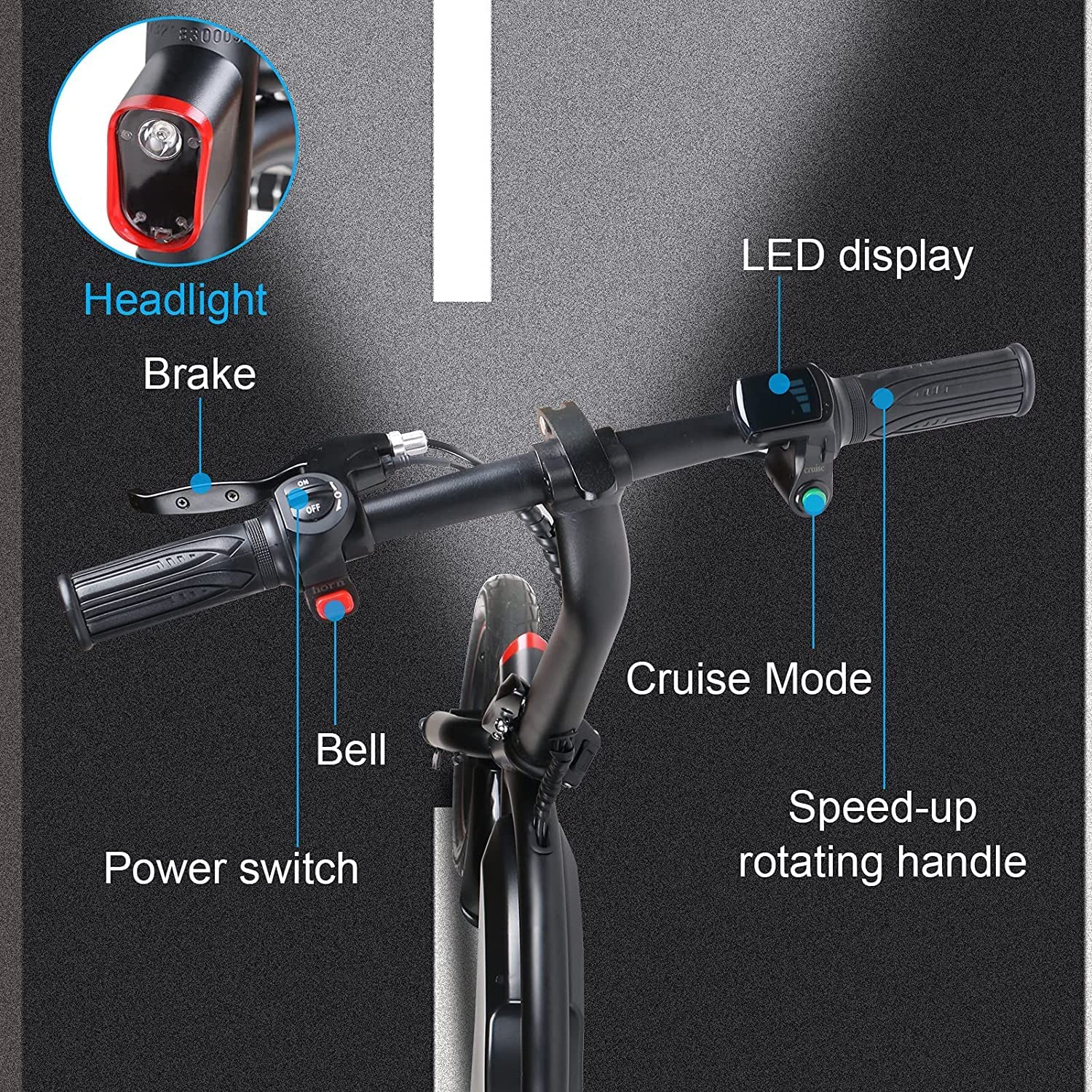 Windgoo Velo Électrique Pliable, Vitesse jusqu'à 25 km/h, 18km la Longue Portée, Puissant Moteur 250W, 12" Velo Electrique Adulte (Black) Windgoo Velo Electrique Pliable – Image 6